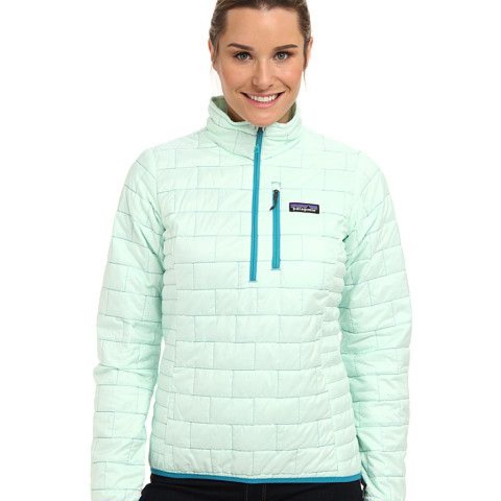 Medium Patagonia Nano Puff Pullover - Mint